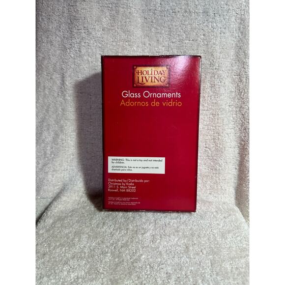 Vintage Krebs The Birth Of Christ Glass Ornaments  Set Of Four - Picture 4 of 4